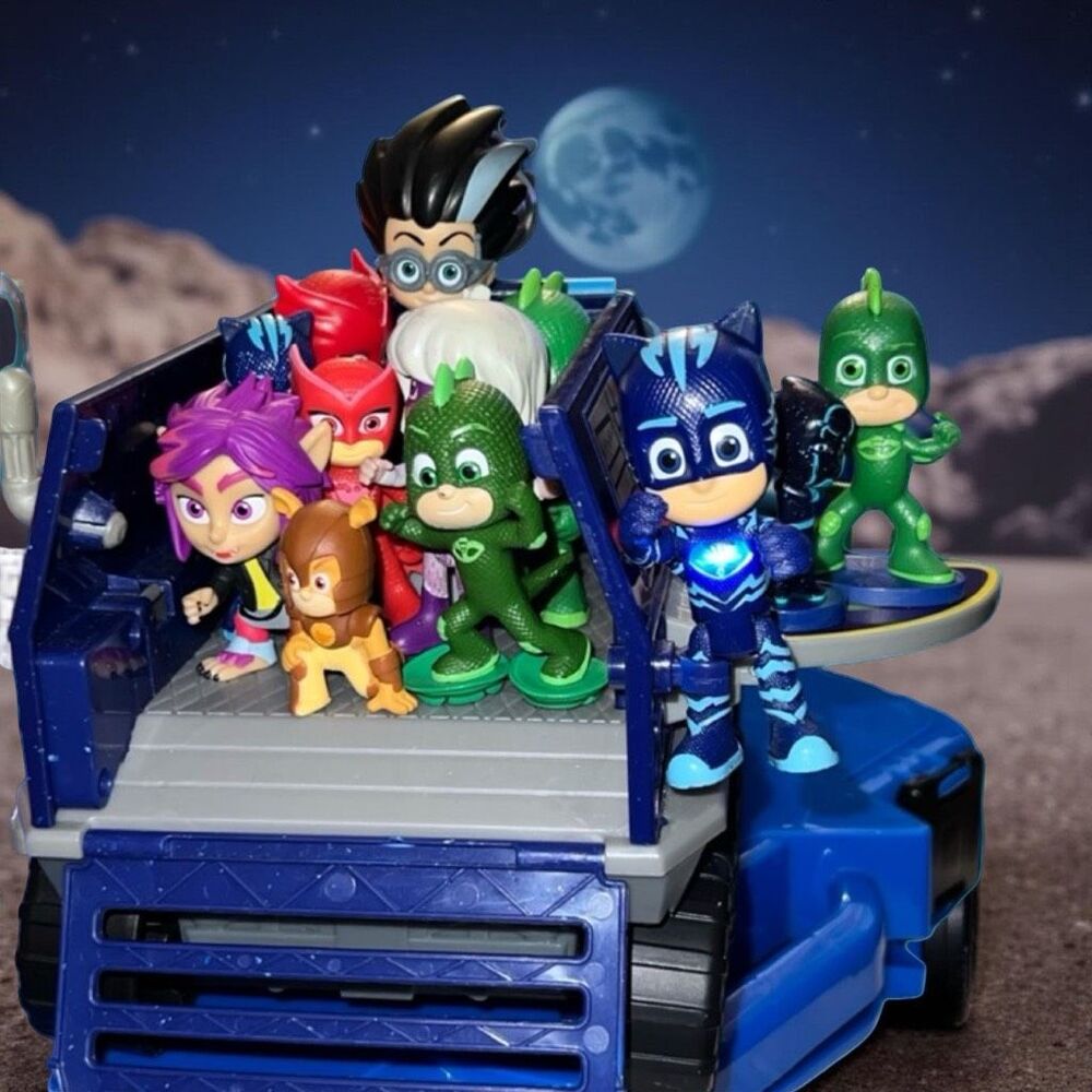 PJ Mask Lot Power Hero Cat Robo Catboy & Gekko Light Sound Cars & Villians #1